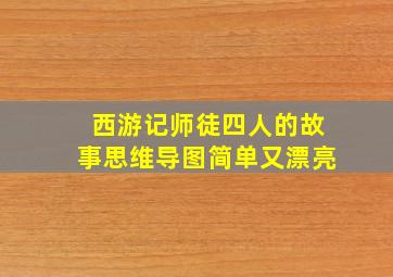 西游记师徒四人的故事思维导图简单又漂亮