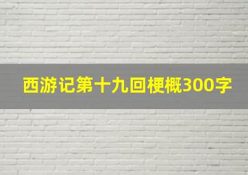 西游记第十九回梗概300字