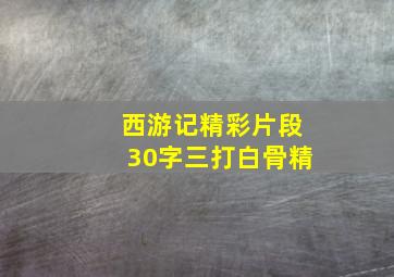 西游记精彩片段30字三打白骨精