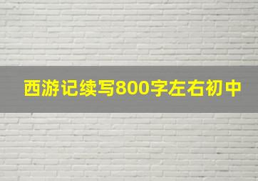 西游记续写800字左右初中