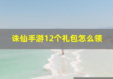 诛仙手游12个礼包怎么领