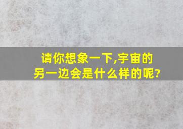 请你想象一下,宇宙的另一边会是什么样的呢?