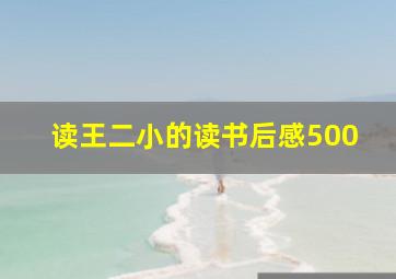 读王二小的读书后感500