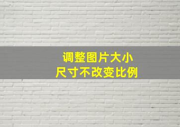 调整图片大小尺寸不改变比例