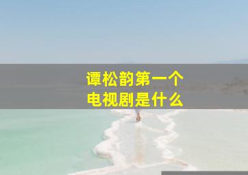 谭松韵第一个电视剧是什么