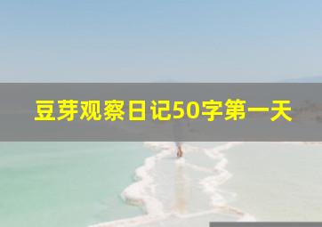 豆芽观察日记50字第一天