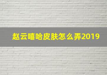 赵云嘻哈皮肤怎么弄2019