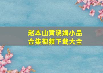 赵本山黄晓娟小品合集视频下载大全