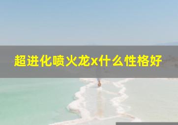 超进化喷火龙x什么性格好