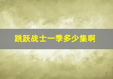 跳跃战士一季多少集啊