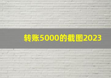 转账5000的截图2023