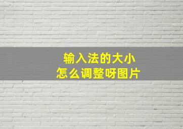 输入法的大小怎么调整呀图片