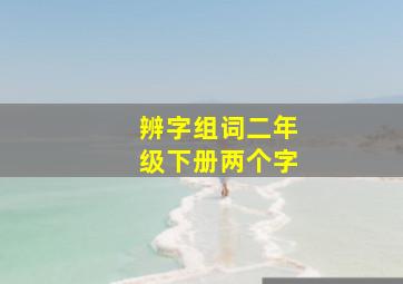 辨字组词二年级下册两个字