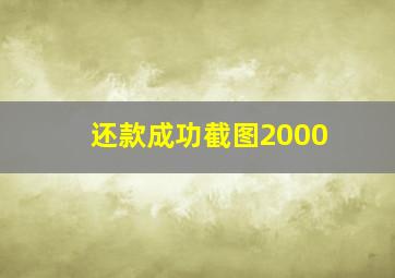 还款成功截图2000