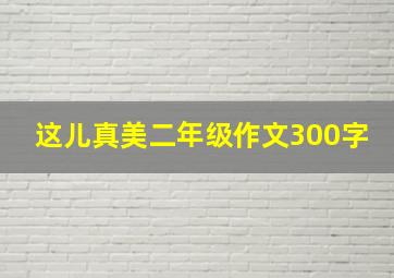 这儿真美二年级作文300字