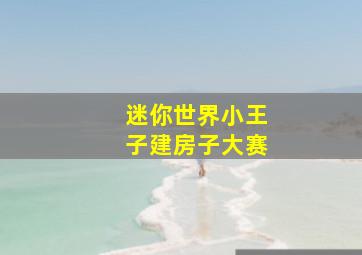 迷你世界小王子建房子大赛