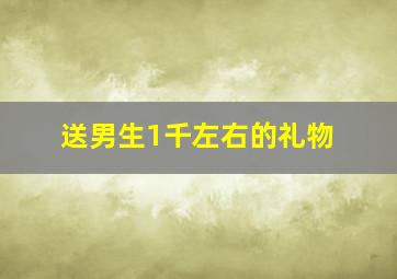 送男生1千左右的礼物