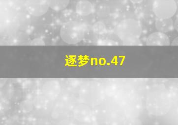 逐梦no.47