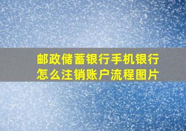 邮政储蓄银行手机银行怎么注销账户流程图片