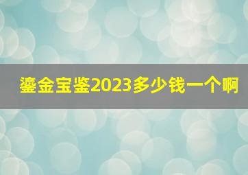 鎏金宝鉴2023多少钱一个啊