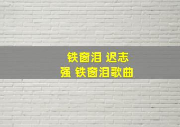 铁窗泪 迟志强 铁窗泪歌曲