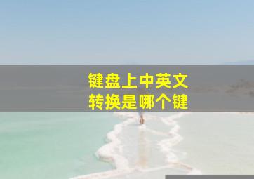 键盘上中英文转换是哪个键