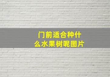 门前适合种什么水果树呢图片