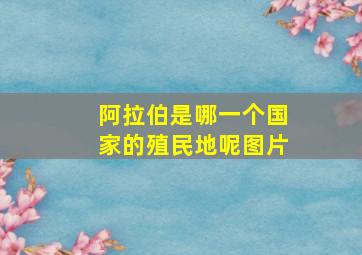 阿拉伯是哪一个国家的殖民地呢图片