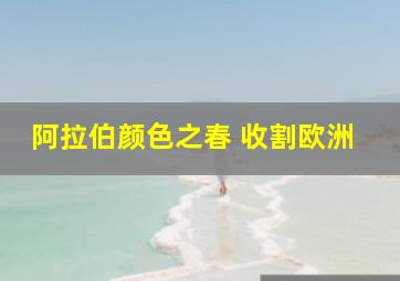 阿拉伯颜色之春 收割欧洲