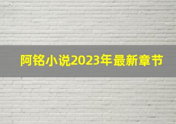 阿铭小说2023年最新章节