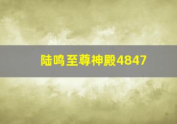 陆鸣至尊神殿4847