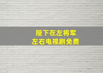 陛下在左将军左右电视剧免费