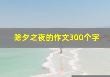 除夕之夜的作文300个字