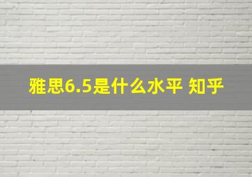 雅思6.5是什么水平 知乎