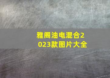 雅阁油电混合2023款图片大全