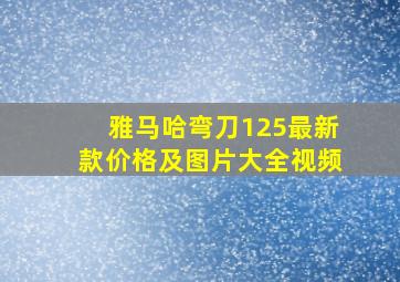 雅马哈弯刀125最新款价格及图片大全视频