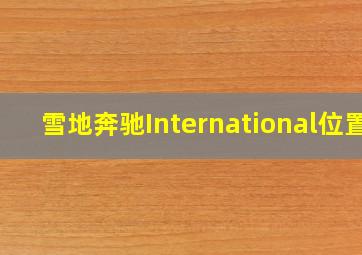 雪地奔驰International位置