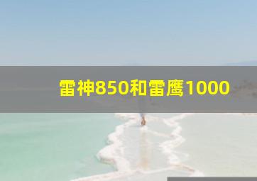 雷神850和雷鹰1000