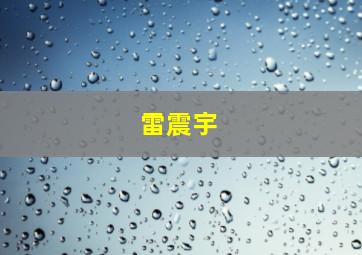 雷震宇