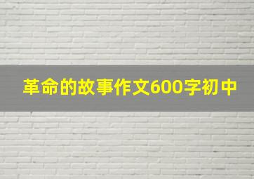 革命的故事作文600字初中