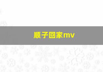 顺子回家mv