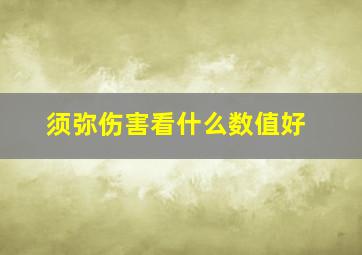 须弥伤害看什么数值好