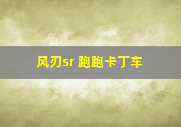 风刃sr 跑跑卡丁车