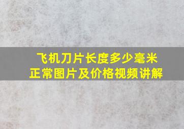 飞机刀片长度多少毫米正常图片及价格视频讲解