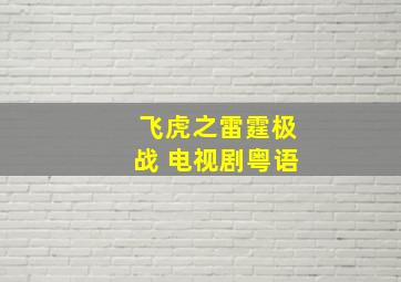 飞虎之雷霆极战 电视剧粤语