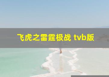 飞虎之雷霆极战 tvb版