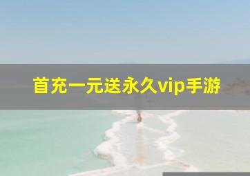 首充一元送永久vip手游