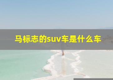 马标志的suv车是什么车