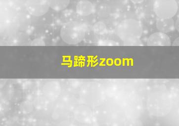 马蹄形zoom