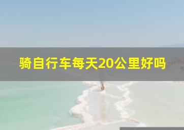 骑自行车每天20公里好吗